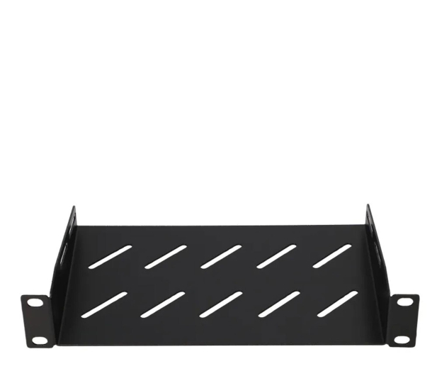 ExtraLink Shelf 1U Półka do szaf rack 10" czarna - 1484058 - zdjęcie 2